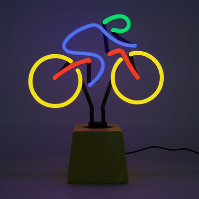 "Fahrrad" Glas Stand-Neon