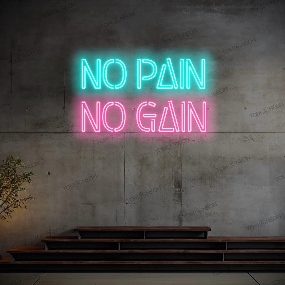 "No Pain No Gain" Neon-Schild Schriftzug LED Leuchte - TOM NEON