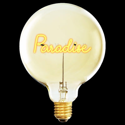 "Paradise" LED Deko-Glühbirne – Botschaftsleuchte