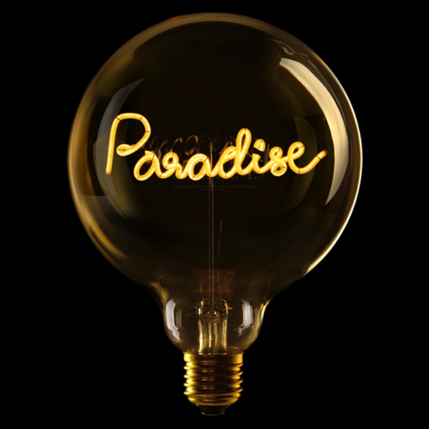 "Paradise" LED Deko-Glühbirne – Botschaftsleuchte