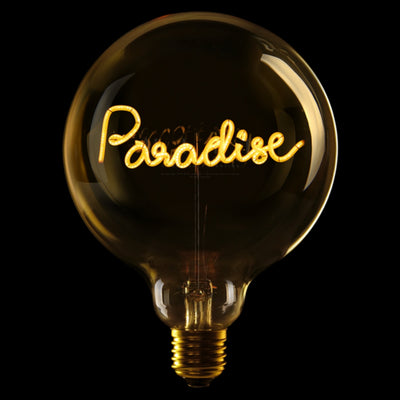 "Paradise" LED Deko-Glühbirne – Botschaftsleuchte