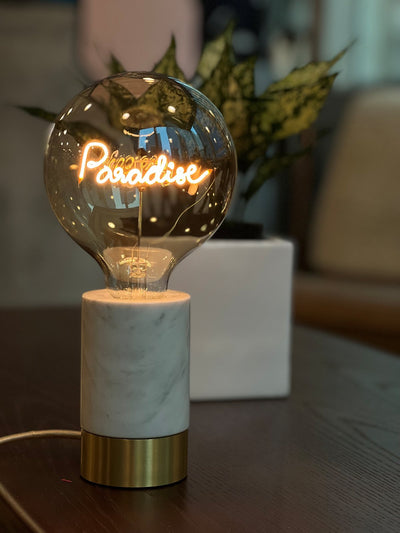 "Paradise" LED Deko-Glühbirne – Botschaftsleuchte