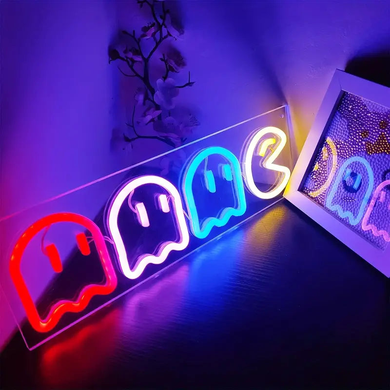 PAC-Man Led Neon Sign-USB Neon sign-Perfect gift idea | Tom Neon