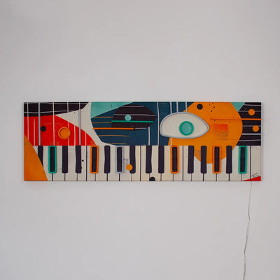 "Piano" LED Neon Wandkunst