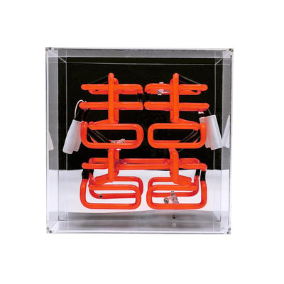 "Double Happiness" Glas Neon Box - TOM NEON