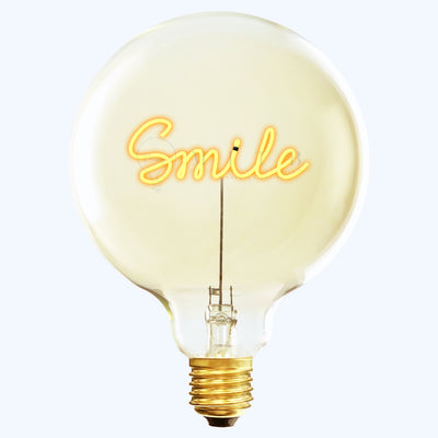 "Smile" LED Deko-Glühbirne – Botschaftsleuchte