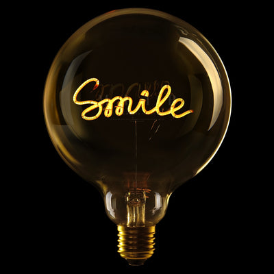 "Smile" LED Deko-Glühbirne – Botschaftsleuchte