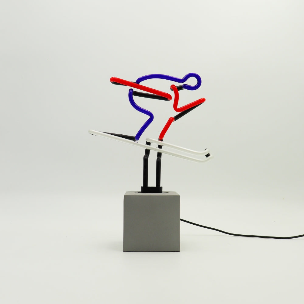 "Ski" Glas Stand-Neon