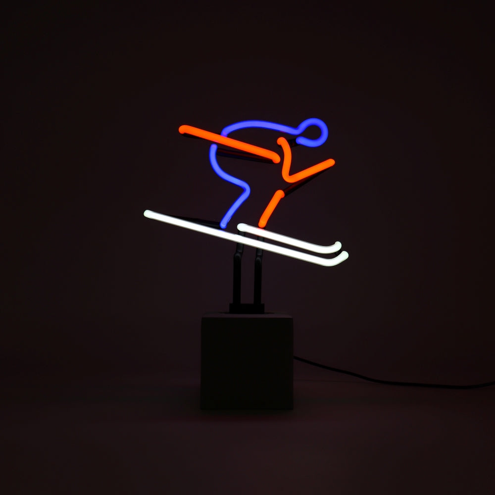 "Ski" Glas Stand-Neon