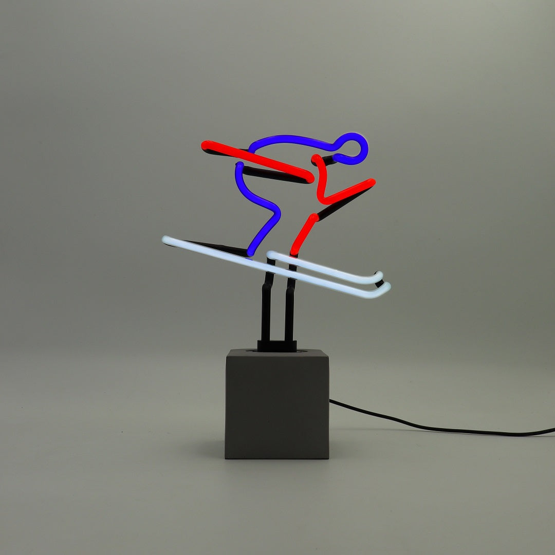 "Ski" Glas Stand-Neon