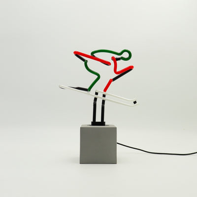 "Ski" Glas Stand-Neon