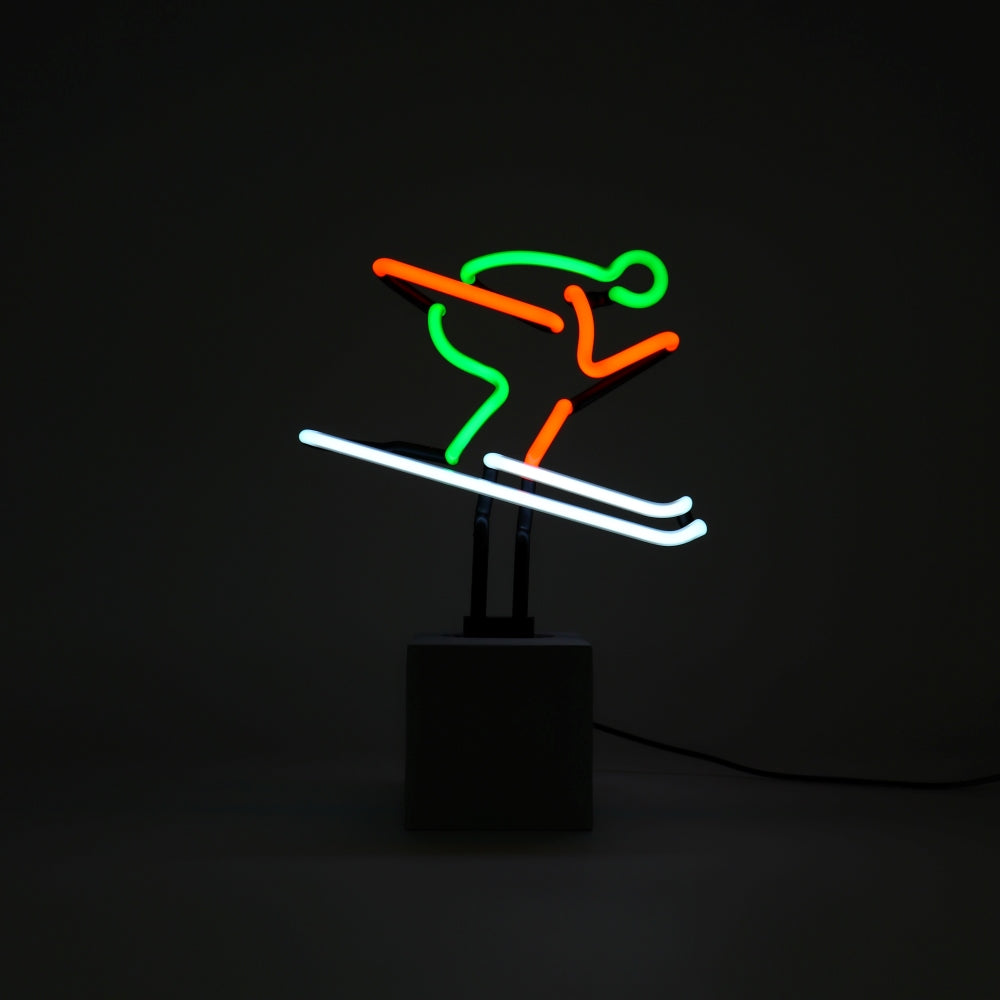 "Ski" Glas Stand-Neon