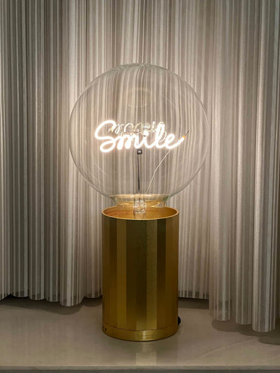 „Smile“ Akku LED Deko-Glühbirne – Botschaftsleuchte