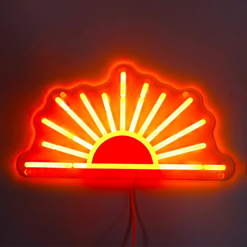 Sunrise Led Neon Shield - USB neon sign sign - Perfect gift idea