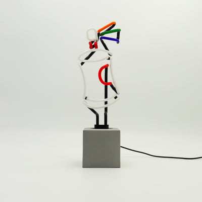 "Spray" Glas Stand-Neon