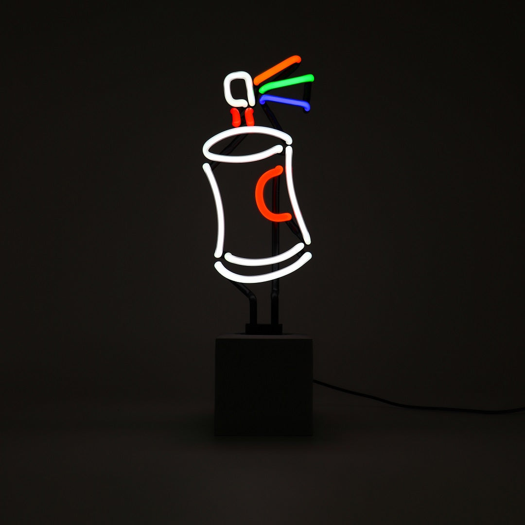 "Spray" Glas Stand-Neon