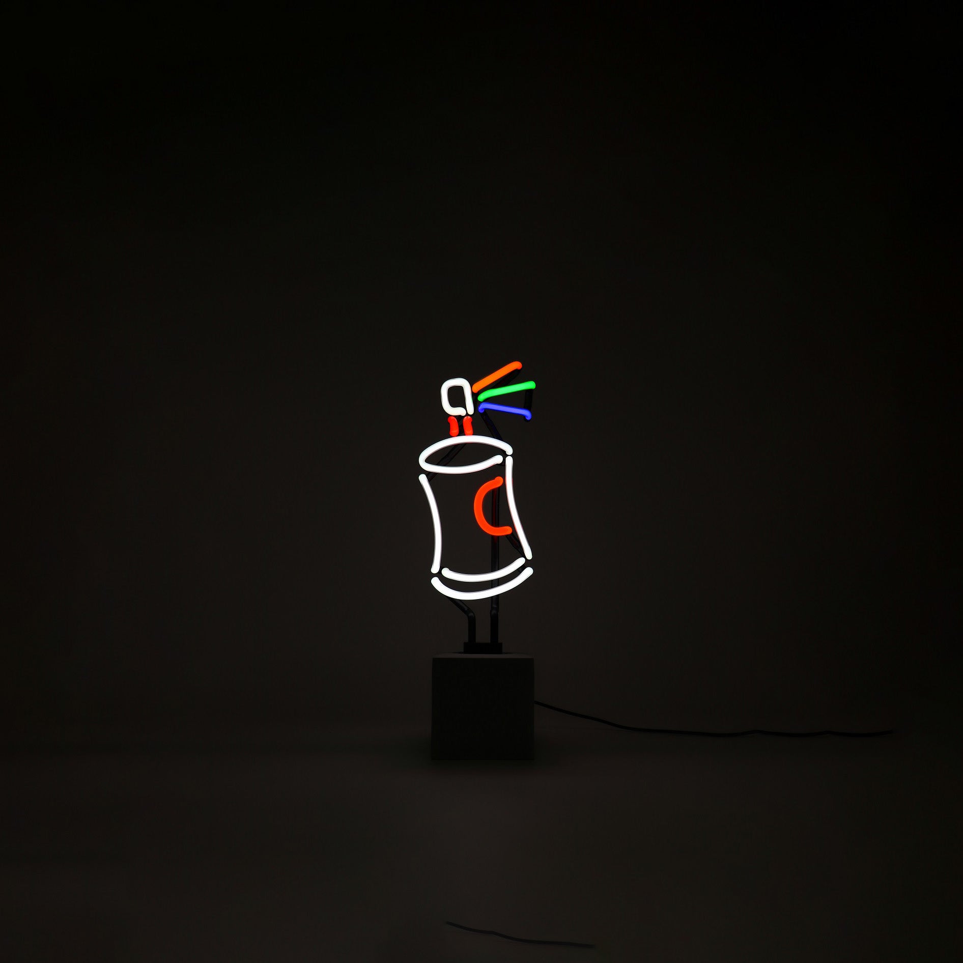 "Spray" Glas Stand-Neon