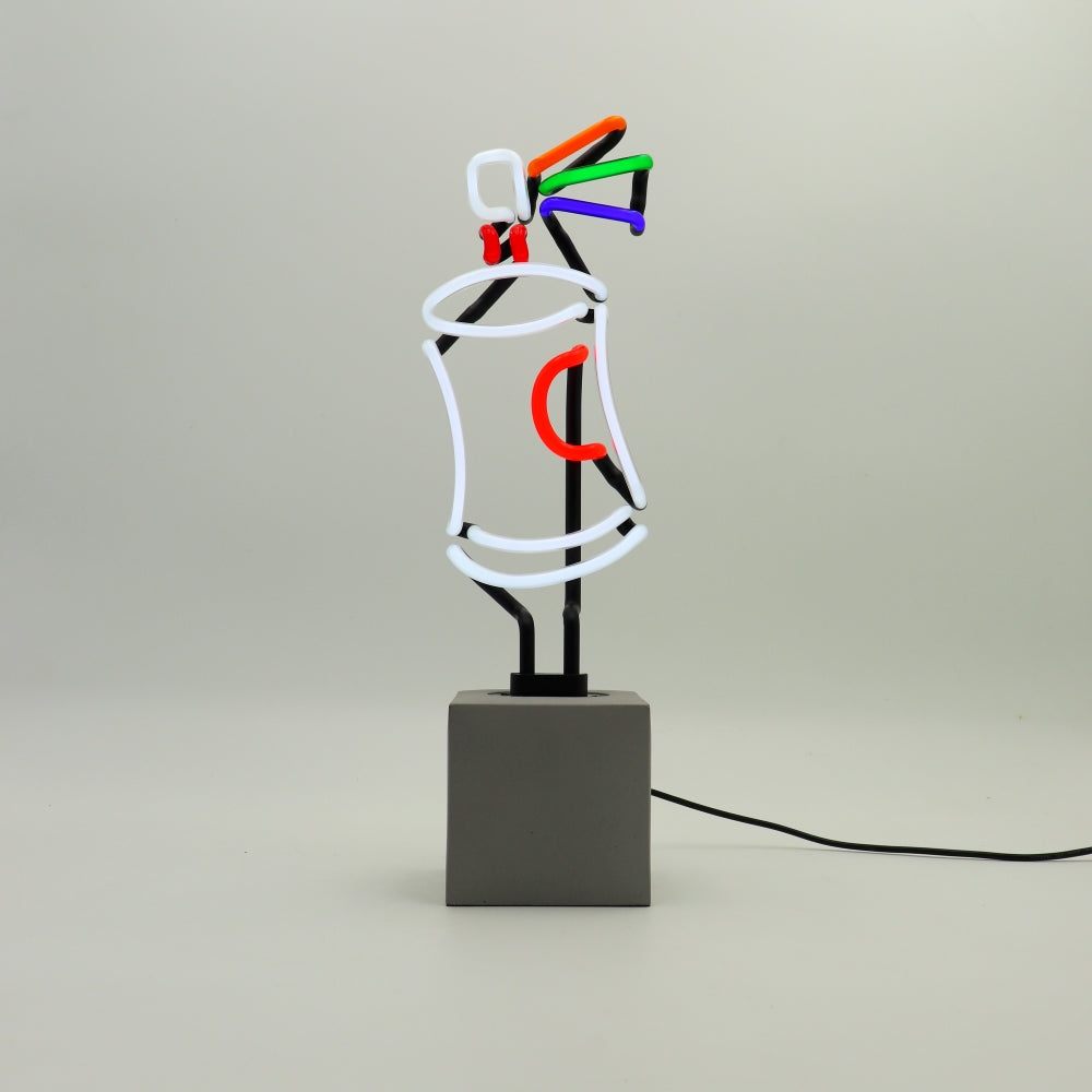 "Spray" Glas Stand-Neon