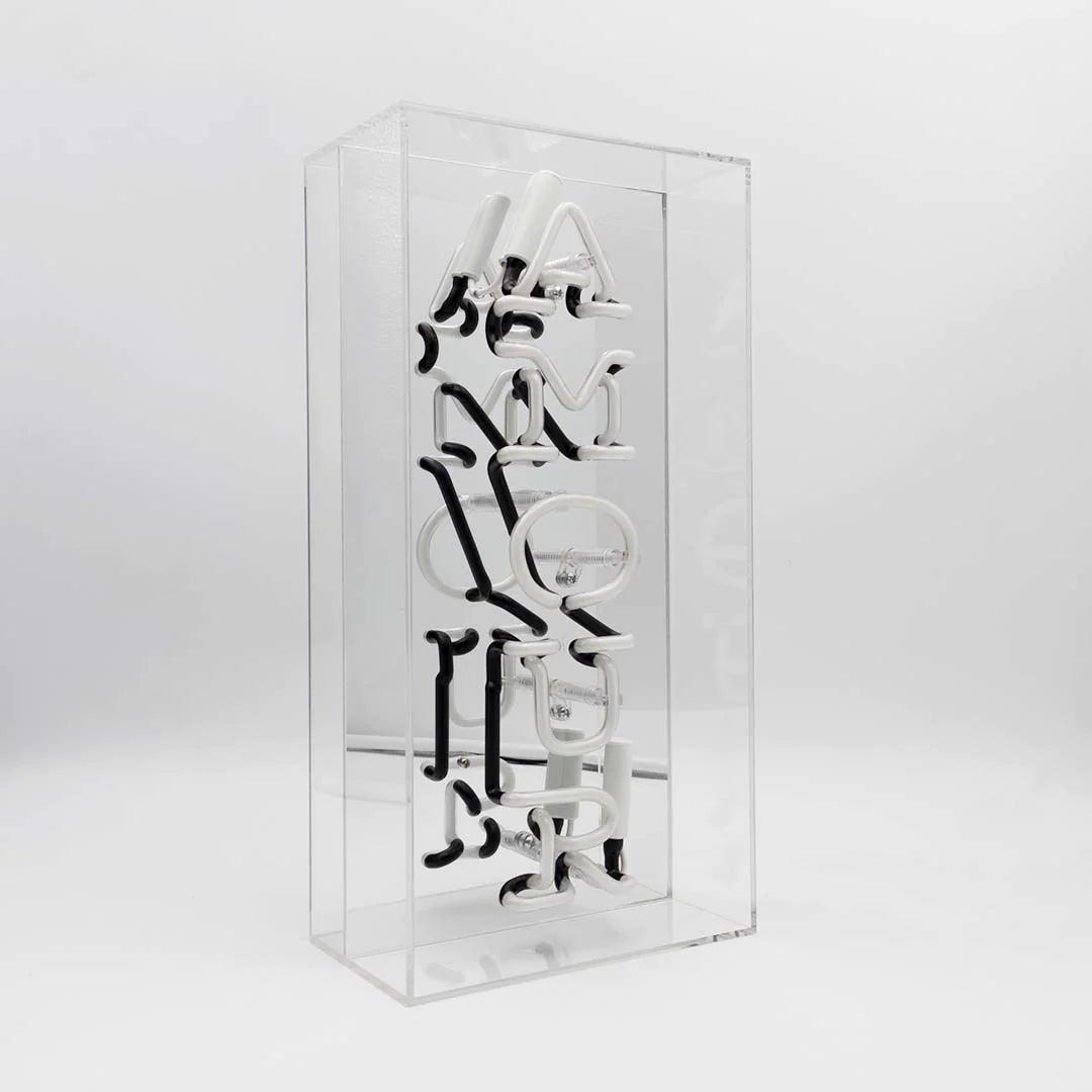 "Amour" Glas Neon Box - TOM NEON