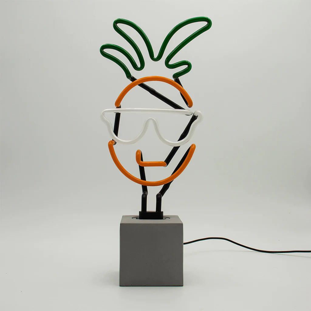 "Pineapple" glass stand-neon
