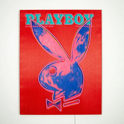 TOM NEON LED Neon 'Andy Warhol Cover' Playboy Edition. Auffällige Neonschriftzug mit dem ikonischen Playboy-Cover im Stil von Andy Warhol. Ideal für Kunstliebhaber und stilvolle Raumgestaltung.
