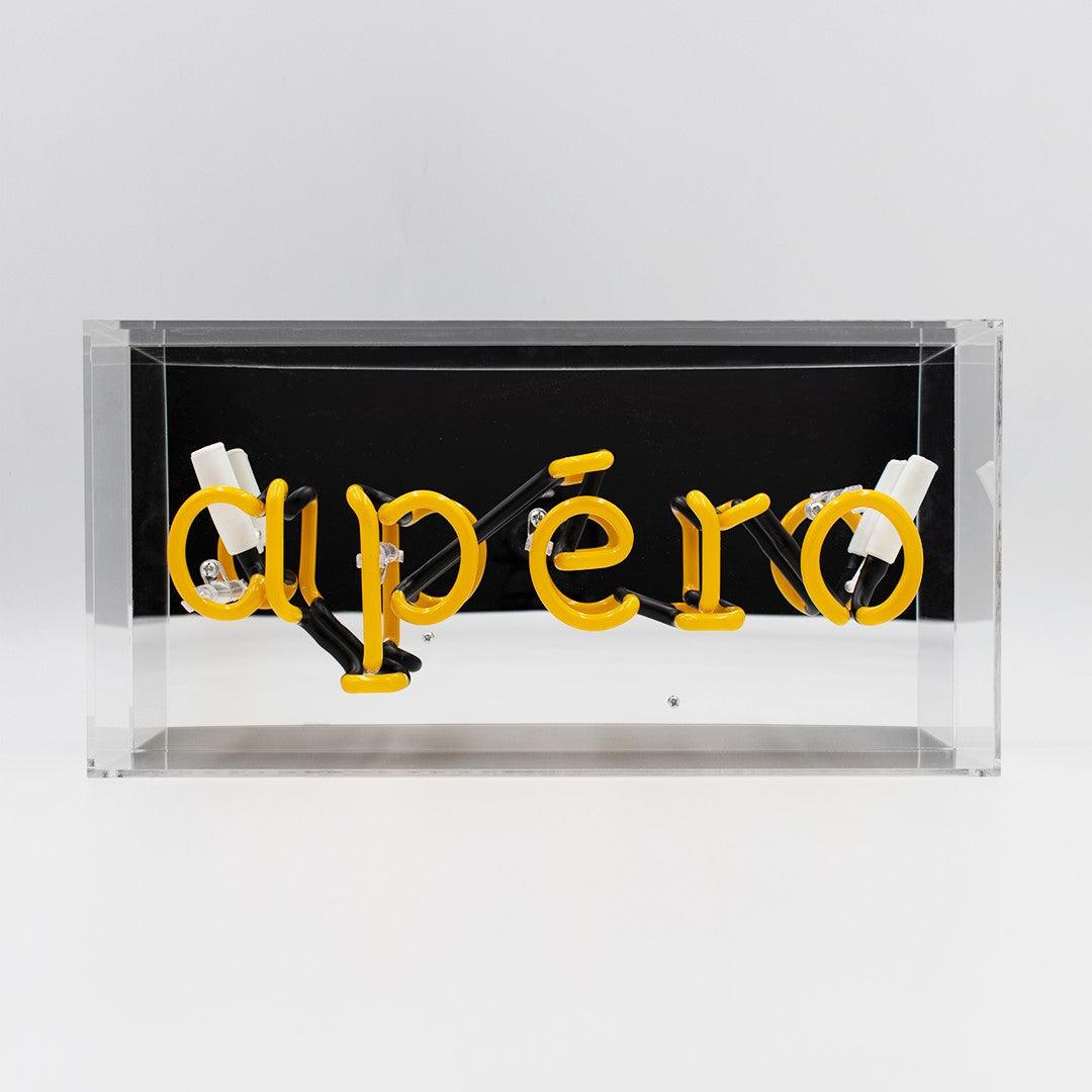 "Apéro" Glas Neon Box - TOM NEON
