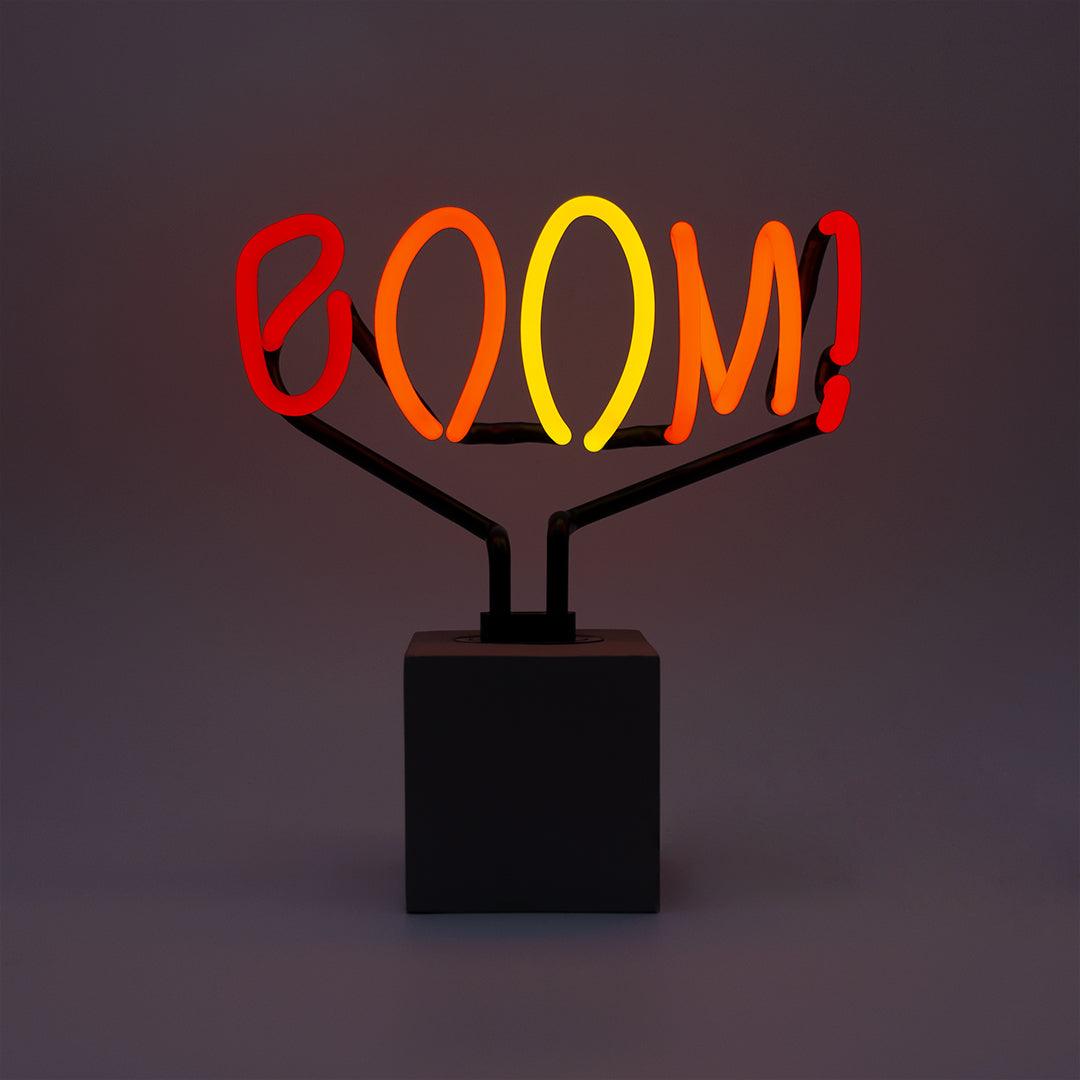 "BOOM!" Glas Stand-Neon - TOM NEON
