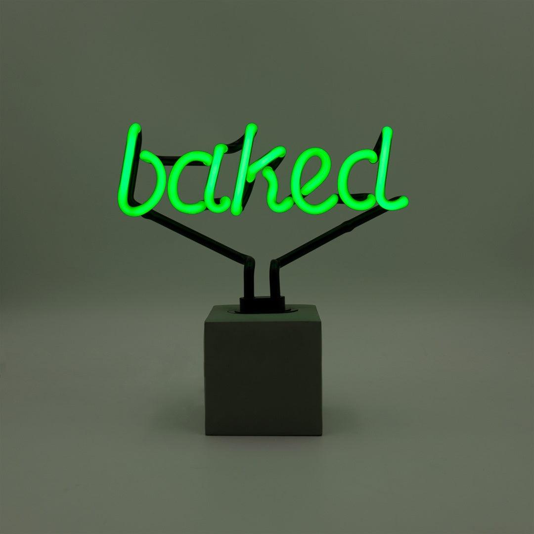 "Baked" Glas Stand-Neon - TOM NEON