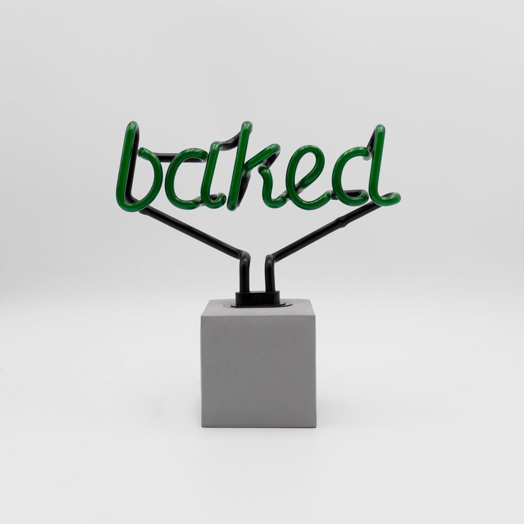 "Baked" Glas Stand-Neon - TOM NEON