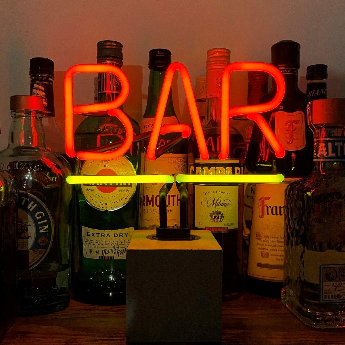 "Bar" Glas Stand-Neon - TOM NEON