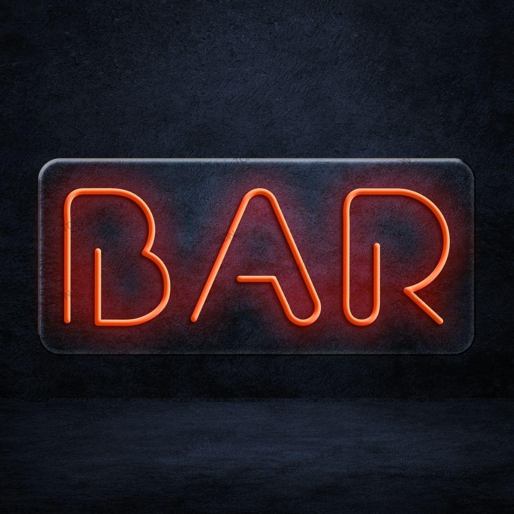 "Bar Futuristic" LED Neon Schild Holz - TOM NEON