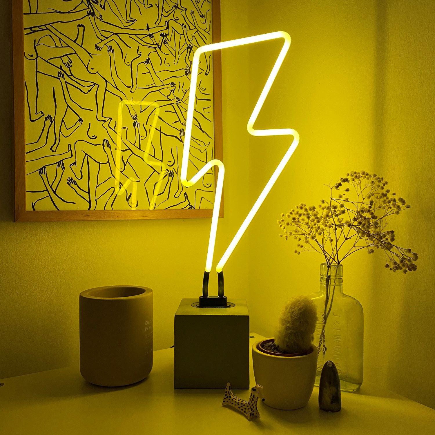 "Bolt" Glas Stand-Neon - TOM NEON