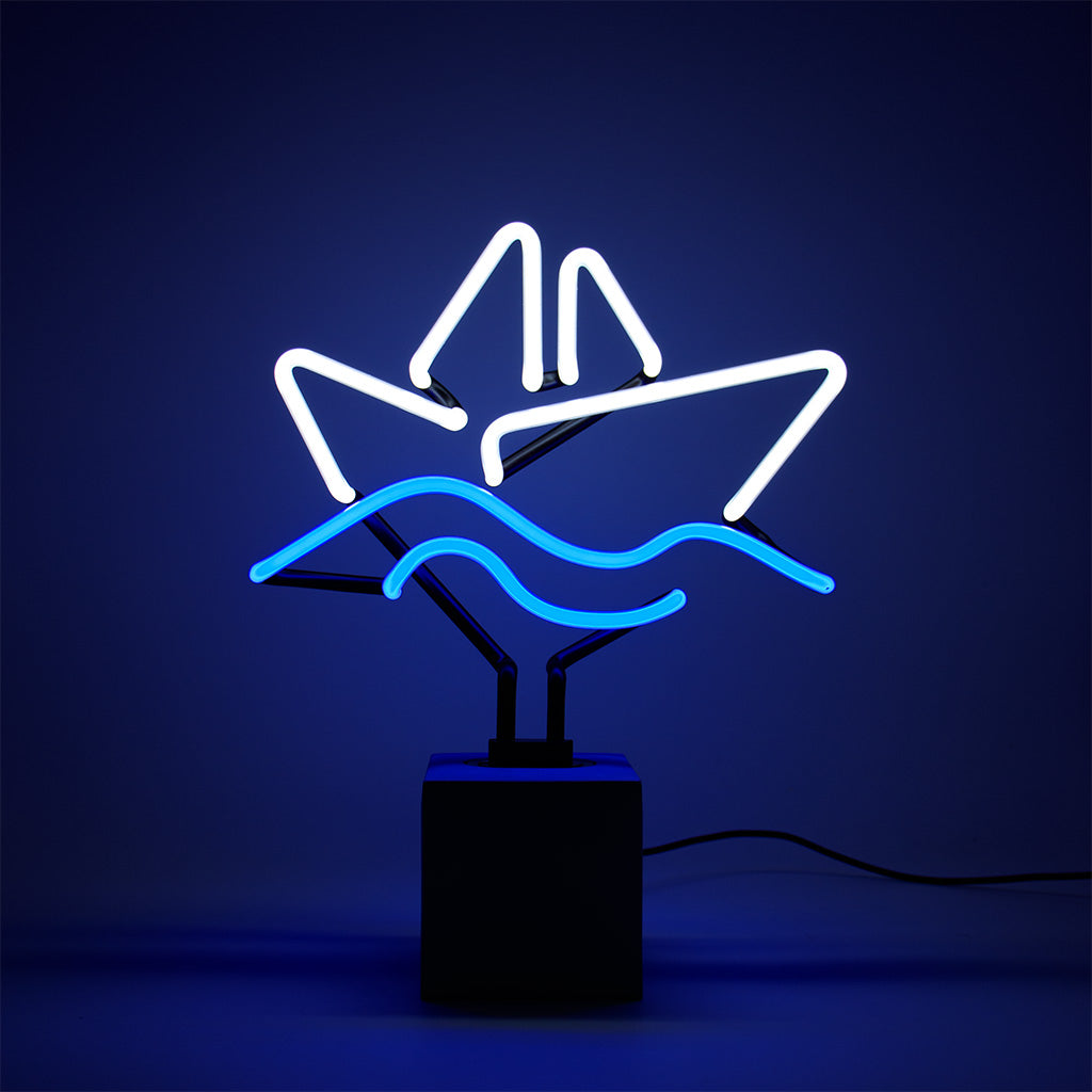"Boot" Glas Stand-Neon
