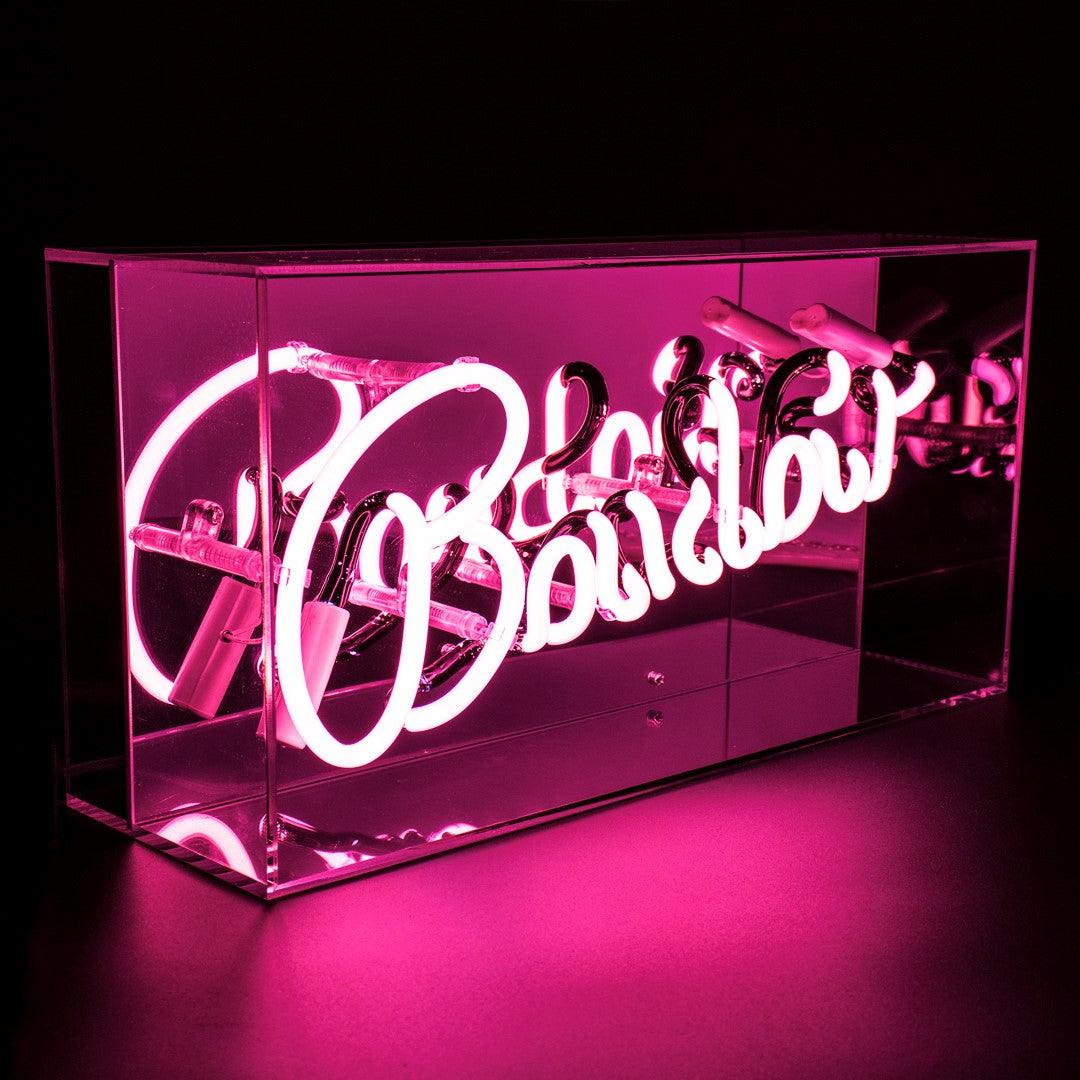 "Boudoir" Glas Neon Box - TOM NEON