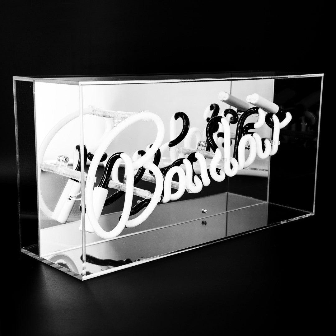 "Boudoir" Glas Neon Box - TOM NEON