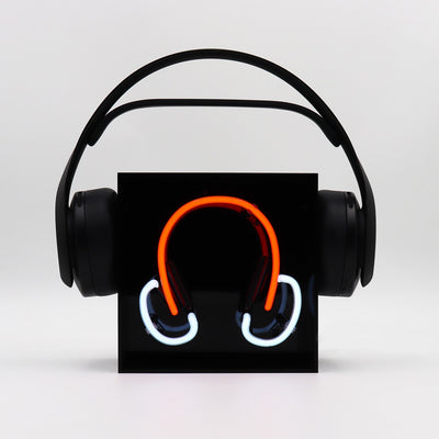 "Kopfhörer" Glas Neon Box