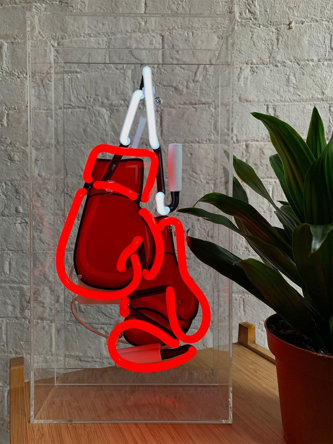 "Boxing" Glas Neon Box - TOM NEON