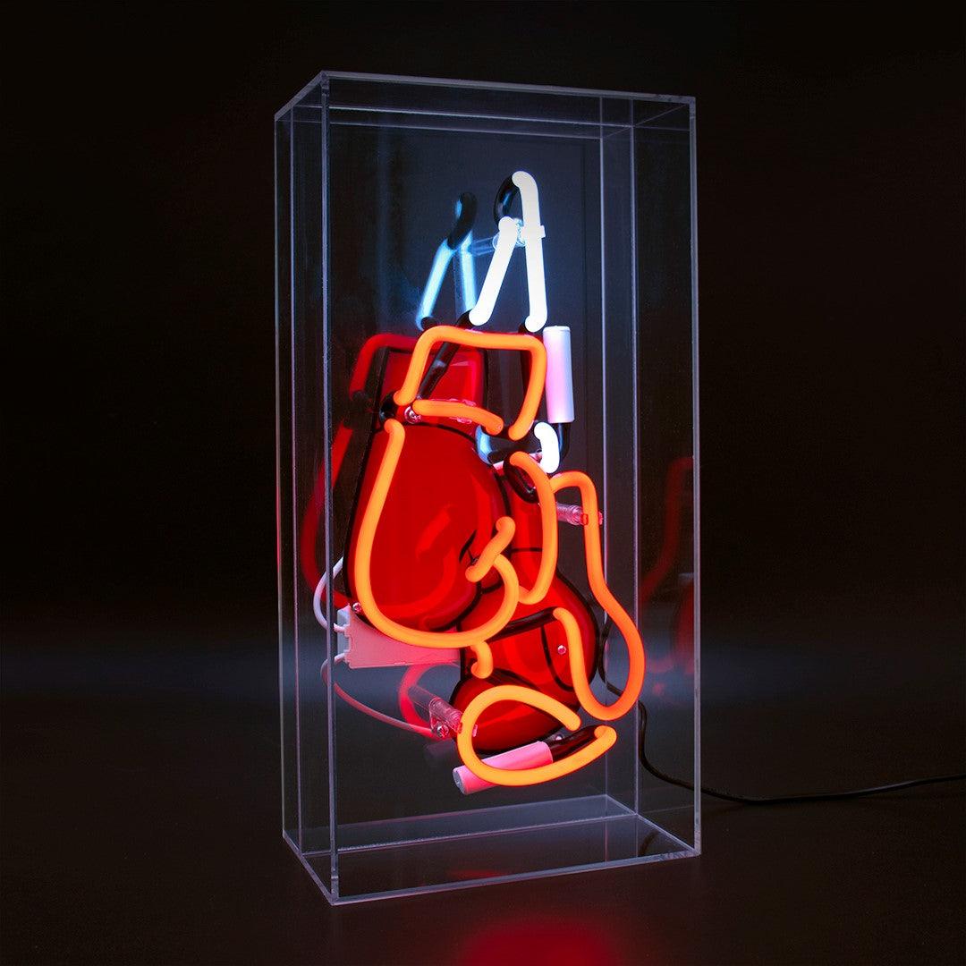 "Boxing" Glas Neon Box - TOM NEON