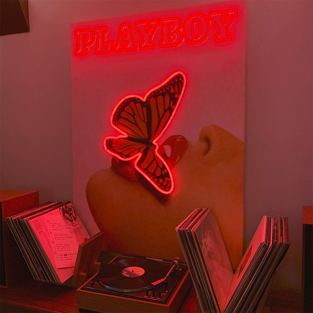 "Butterfly Cover" LED Neon Playboy Edition