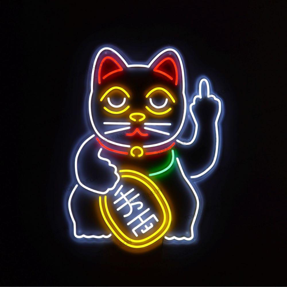 "Cattitude" Neon-Schild Bild LED Leuchte - TOM NEON