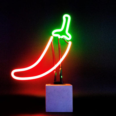 "Chili" Glas Stand-Neon - TOM NEON