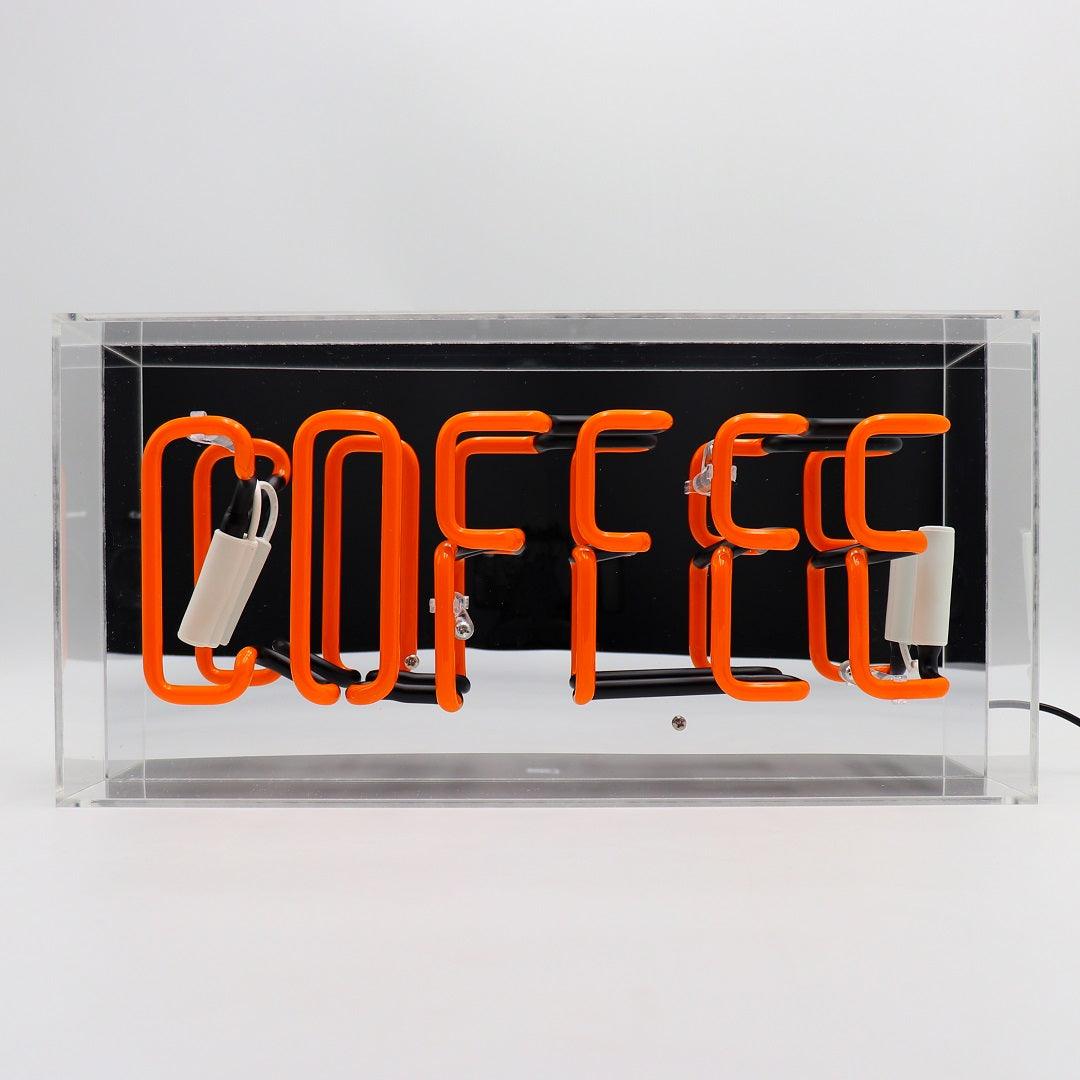 "Coffee" Glas Neon Box - TOM NEON
