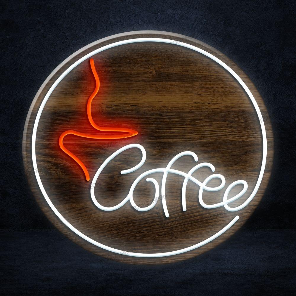 "Coffee" LED Neon Schild Holz - TOM NEON