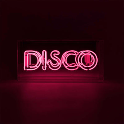 "Disco" Glas Neon Box - TOM NEON