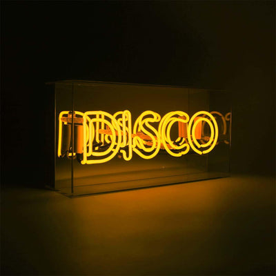"Disco" Glas Neon Box - TOM NEON