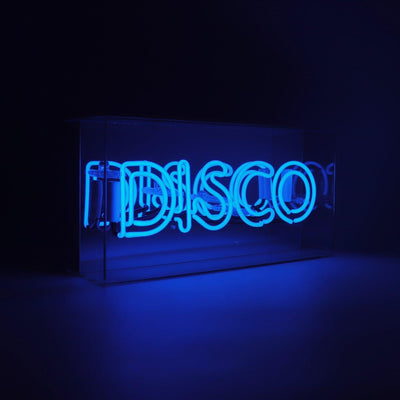 "Disco" Glas Neon Box - TOM NEON
