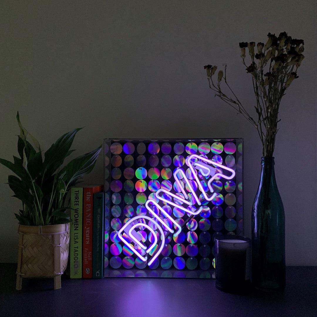 "Diva" Glas Neon Box - TOM NEON