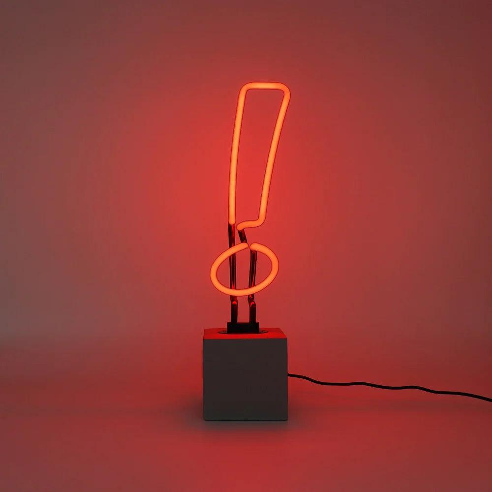 "Exclamation Mark" Glas Stand-Neon - TOM NEON