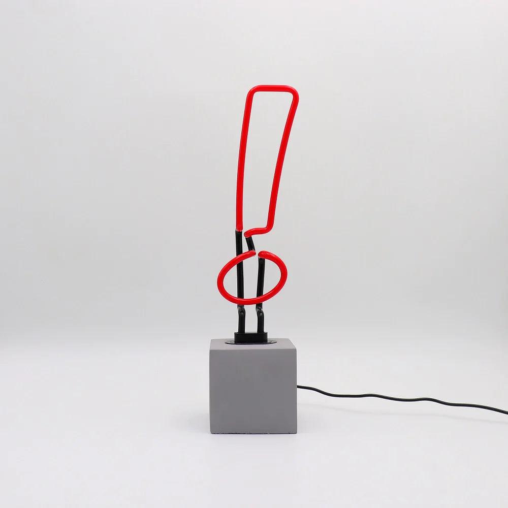"Exclamation Mark" Glas Stand-Neon - TOM NEON