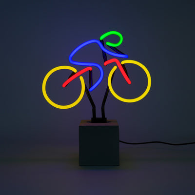 "Fahrrad" Glas Stand-Neon